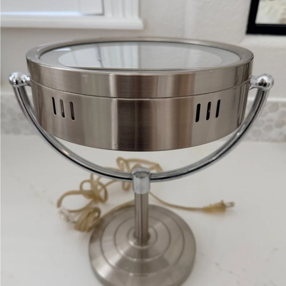 LED Lighted Vanity Mirror in Brushed Nickel